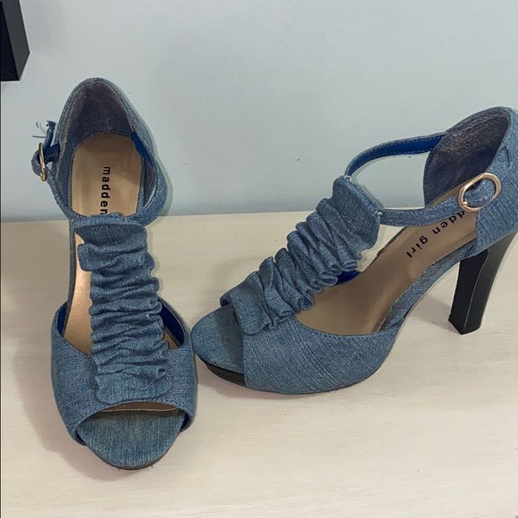 Madden Girl jean-type material heels - Picture 2 of 8